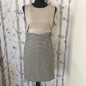 Talbots skirt tan, and black size for